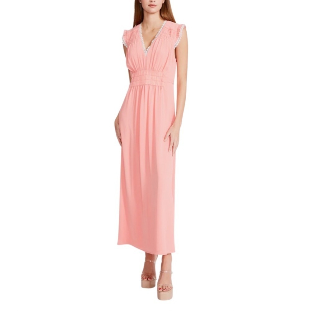 Betsey‎ Johnson BOUDOIR Tie Back Midi Nightgown Dress